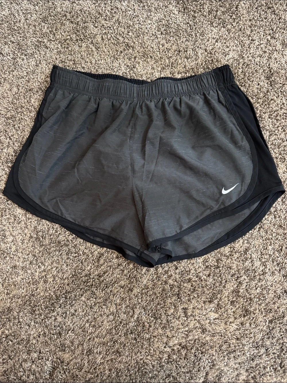 Nike Women’s Gray and Black Athletic Shorts
